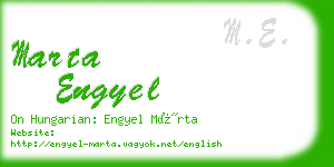 marta engyel business card